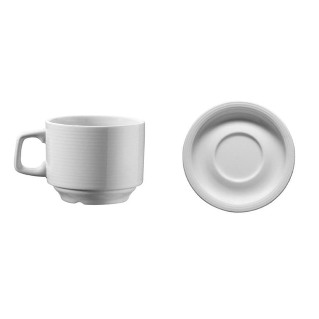 Set Căni Espresso din Porțelan 130 cc.– Seria World