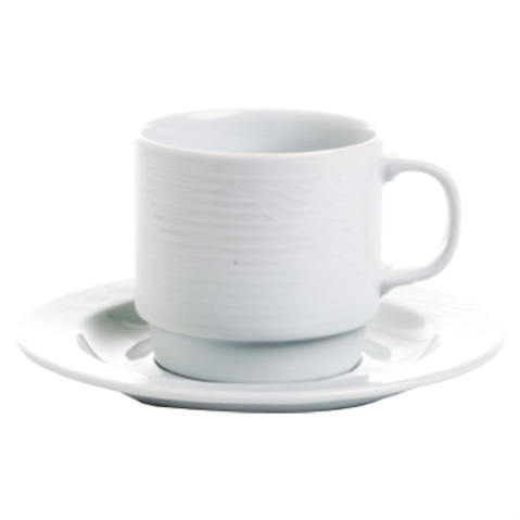 Ceșcuță de Cafea Mako cu Farfurioară din Seria Roma – 100 ml